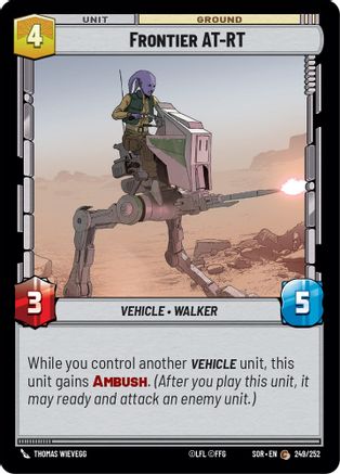Frontier AT-RT (249/252)[Spark of Rebellion] Star Wars: Unlimited Single Disney
