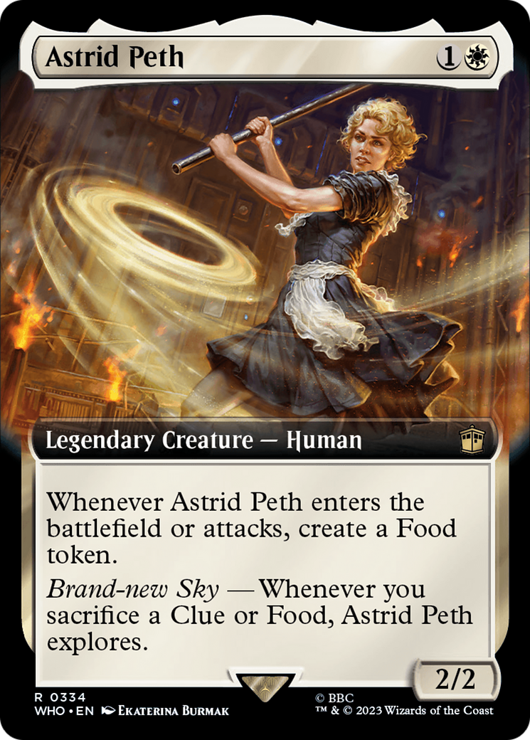 Astrid Peth (WHO-334) [Doctor Who] (Extended Art) Foil MTG Single Wizards of the Coast