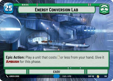 Energy Conversion Lab (Hyperspace) (288)[Spark of Rebellion] Foil Star Wars: Unlimited Single Disney