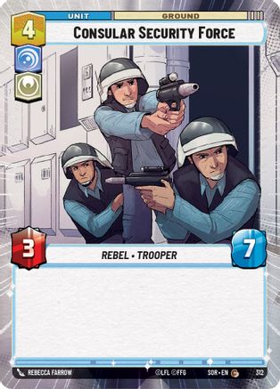 Consular Security Force (Hyperspace) (312)[Spark of Rebellion] Foil Star Wars: Unlimited Single Disney