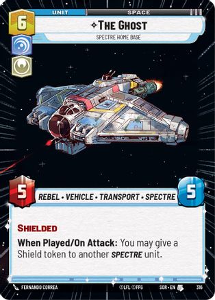 The Ghost - Spectre Home Base (Hyperspace) (316)[Spark of Rebellion] Star Wars: Unlimited Single Disney