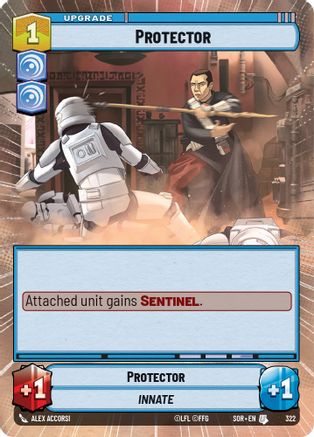 Protector (Hyperspace) (322)[Spark of Rebellion] Foil Star Wars: Unlimited Single Disney