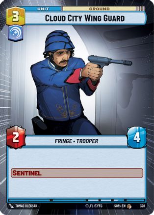 Cloud City Wing Guard (Hyperspace) (328)[Spark of Rebellion] Star Wars: Unlimited Single Disney