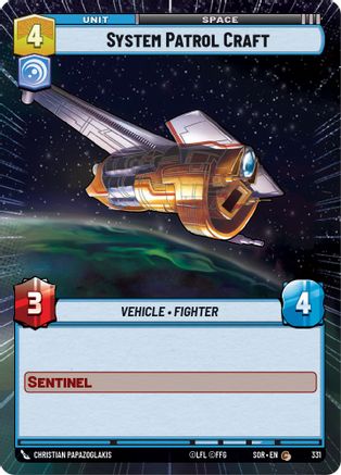 System Patrol Craft (Hyperspace) (331)[Spark of Rebellion] Foil Star Wars: Unlimited Single Disney