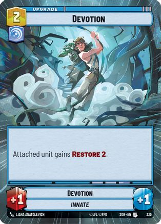 Devotion (Hyperspace) (335)[Spark of Rebellion] Foil Star Wars: Unlimited Single Disney