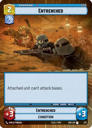 Entrenched (Hyperspace) (337)[Spark of Rebellion] Foil Star Wars: Unlimited Single Disney