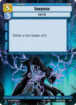 Vanquish (Hyperspace) (343)[Spark of Rebellion] Star Wars: Unlimited Single Disney