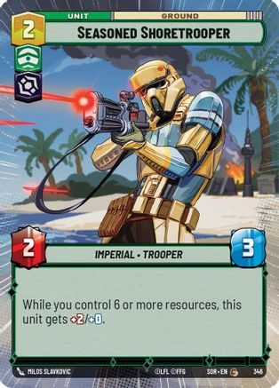Seasoned Shoretrooper (Hyperspace) (346)[Spark of Rebellion] Star Wars: Unlimited Single Disney