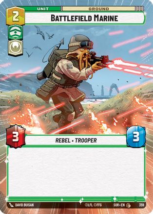 Battlefield Marine (Hyperspace) (359)[Spark of Rebellion] Foil Star Wars: Unlimited Single Disney
