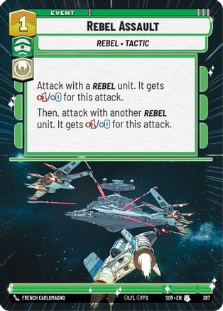 Rebel Assault (Hyperspace) (367)[Spark of Rebellion] Foil Star Wars: Unlimited Single Disney