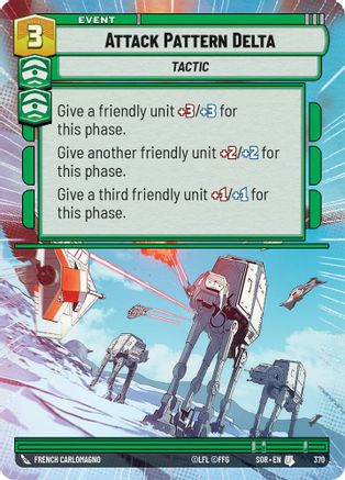 Attack Pattern Delta (Hyperspace) (370)[Spark of Rebellion] Foil Star Wars: Unlimited Single Disney