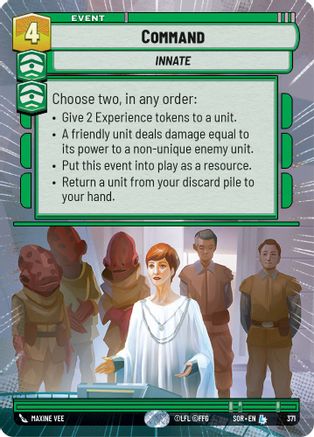 Command (Hyperspace) (371)[Spark of Rebellion] Foil Star Wars: Unlimited Single Disney