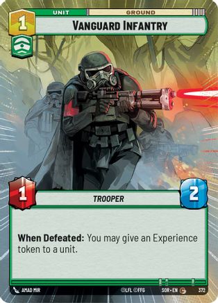 Vanguard Infantry (Hyperspace) (372)[Spark of Rebellion] Star Wars: Unlimited Single Disney