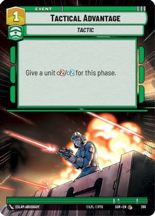 Tactical Advantage (Hyperspace) (388)[Spark of Rebellion] Foil Star Wars: Unlimited Single Disney