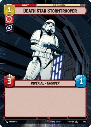 Death Star Stormtrooper (Hyperspace) (392)[Spark of Rebellion] Star Wars: Unlimited Single Disney
