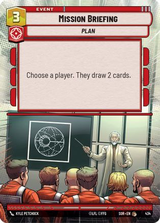 Mission Briefing (Hyperspace) (434)[Spark of Rebellion] Star Wars: Unlimited Single Disney