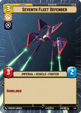 Seventh Fleet Defender (Hyperspace) (443)[Spark of Rebellion] Foil Star Wars: Unlimited Single Disney