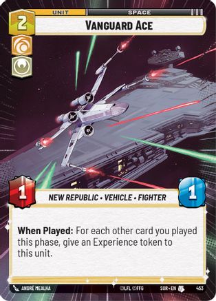 Vanguard Ace (Hyperspace) (453)[Spark of Rebellion] Star Wars: Unlimited Single Disney