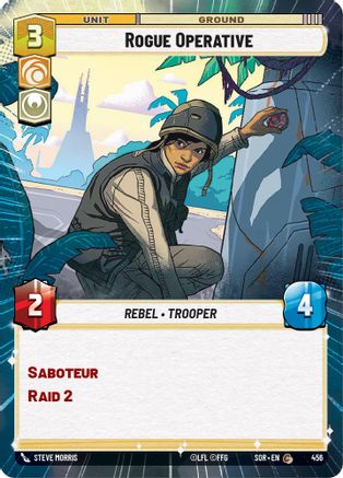 Rogue Operative (Hyperspace) (456)[Spark of Rebellion] Foil Star Wars: Unlimited Single Disney