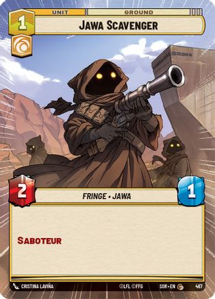 Jawa Scavenger (Hyperspace) (467)[Spark of Rebellion] Foil Star Wars: Unlimited Single Disney