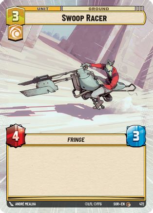 Swoop Racer (Hyperspace) (472)[Spark of Rebellion] Foil Star Wars: Unlimited Single Disney