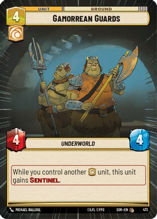 Gamorrean Guards (Hyperspace) (473)[Spark of Rebellion] Star Wars: Unlimited Single Disney