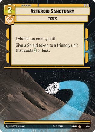 Asteroid Sanctuary (Hyperspace) (480)[Spark of Rebellion] Foil Star Wars: Unlimited Single Disney