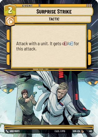 Surprise Strike (Hyperspace) (482)[Spark of Rebellion] Star Wars: Unlimited Single Disney