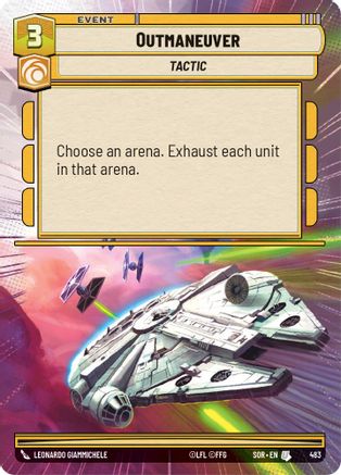 Outmaneuver (Hyperspace) (483)[Spark of Rebellion] Foil Star Wars: Unlimited Single Disney