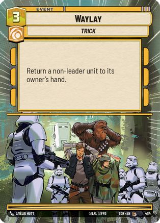 Waylay (Hyperspace) (484)[Spark of Rebellion] Star Wars: Unlimited Single Disney