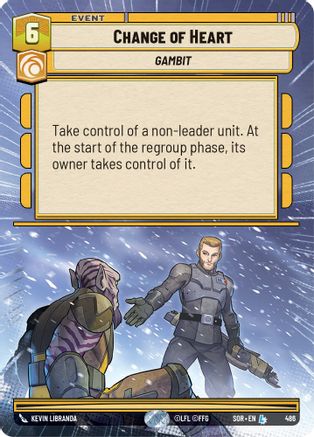 Change of Heart (Hyperspace) (486)[Spark of Rebellion] Foil Star Wars: Unlimited Single Disney