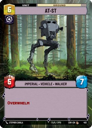 AT-ST (Hyperspace) (493)[Spark of Rebellion] Star Wars: Unlimited Single Disney