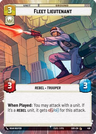 Fleet Lieutenant (Hyperspace) (498)[Spark of Rebellion] Foil Star Wars: Unlimited Single Disney
