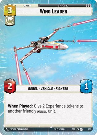 Wing Leader (Hyperspace) (499)[Spark of Rebellion] Star Wars: Unlimited Single Disney