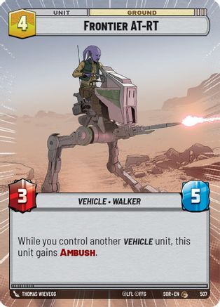 Frontier AT-RT (Hyperspace) (507)[Spark of Rebellion] Star Wars: Unlimited Single Disney