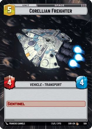 Corellian Freighter (Hyperspace) (508)[Spark of Rebellion] Foil Star Wars: Unlimited Single Disney