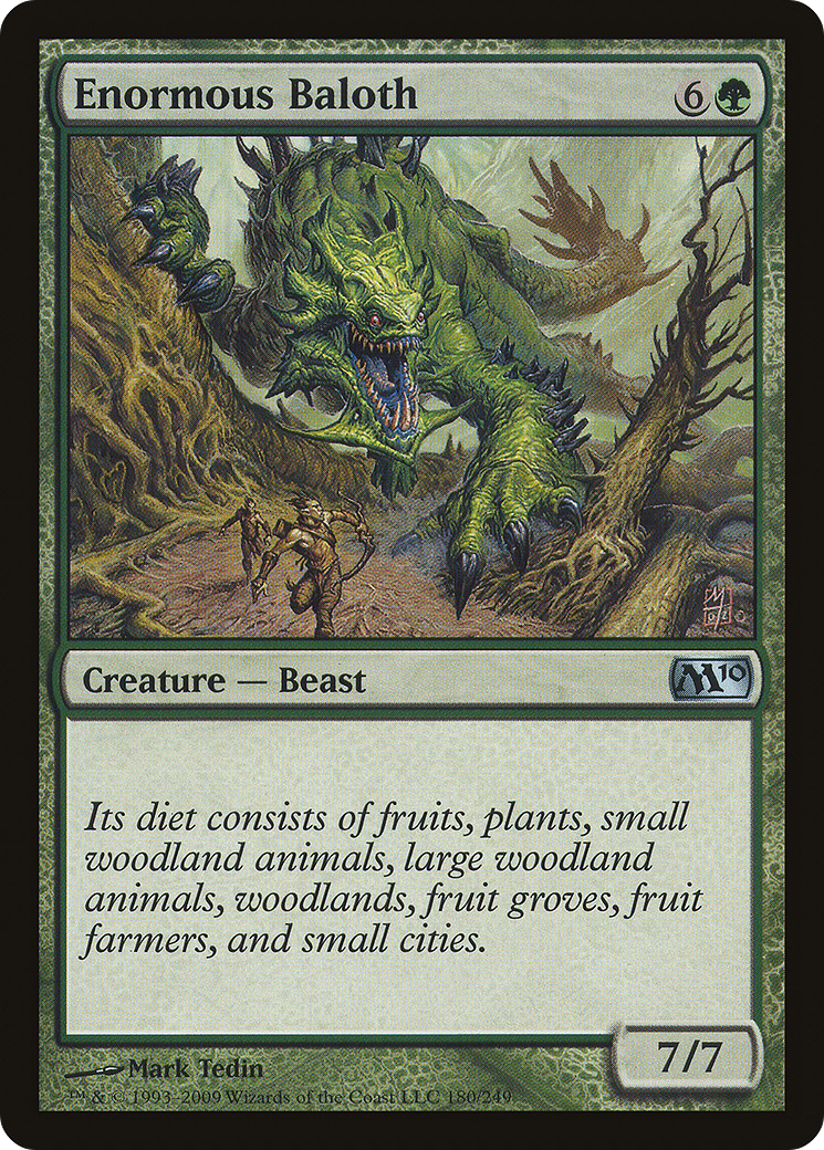 Enormous Baloth (M10-180) [Magic 2010] Foil MTG Single Wizards of the Coast
