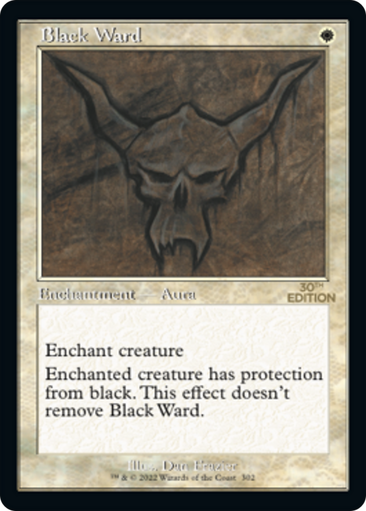 Black Ward (30A-302) [30th Anniversary Edition] MTG Single Wizards of the Coast