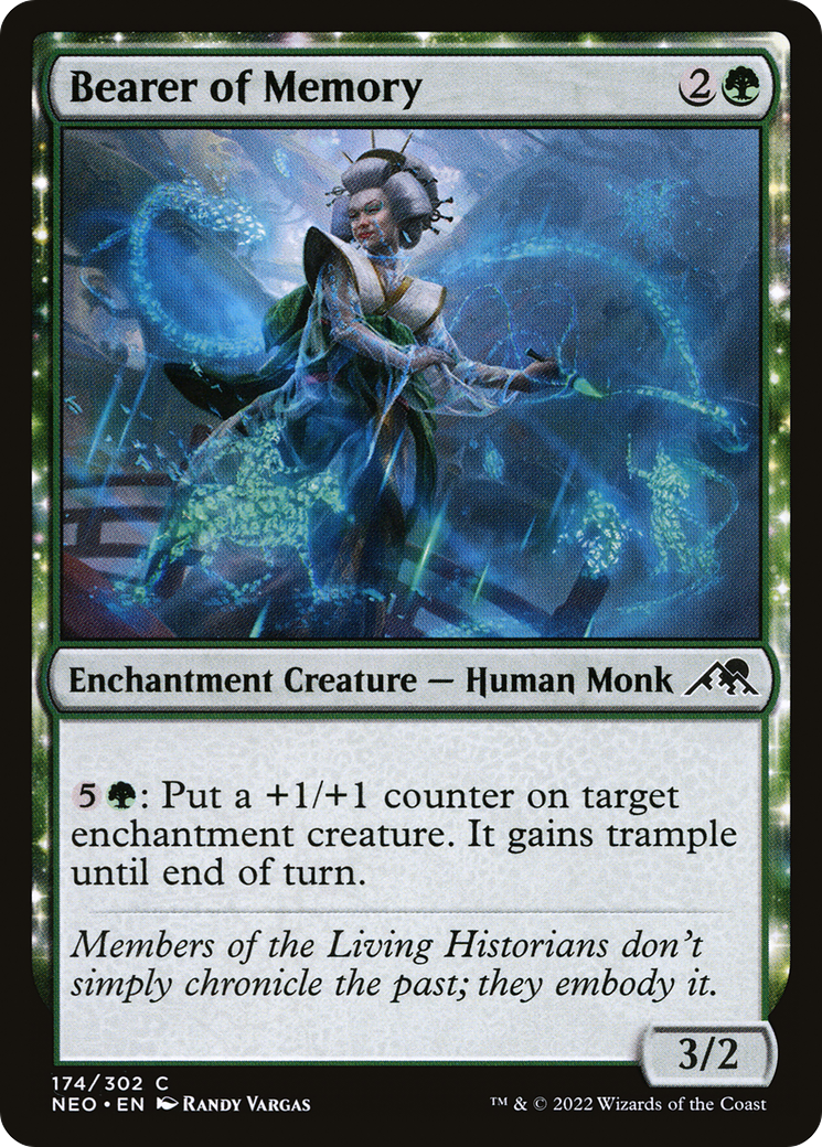 Bearer of Memory (NEO-174) [Kamigawa: Neon Dynasty] MTG Single Wizards of the Coast
