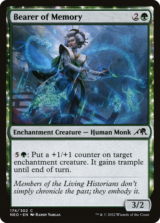 Bearer of Memory (NEO-174) [Kamigawa: Neon Dynasty] MTG Single Wizards of the Coast