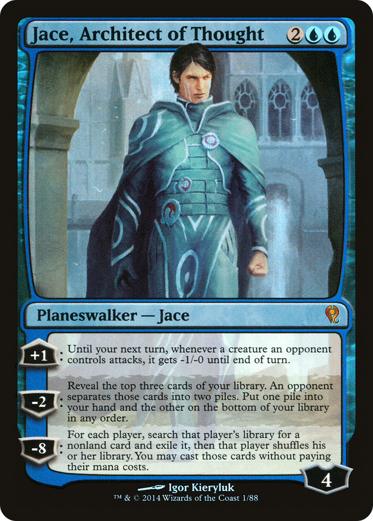 Jace, Architect of Thought (DDM-001) [Misc] Duel Decks: Jace vs. Vraska Foil MTG Single Wizards of the Coast