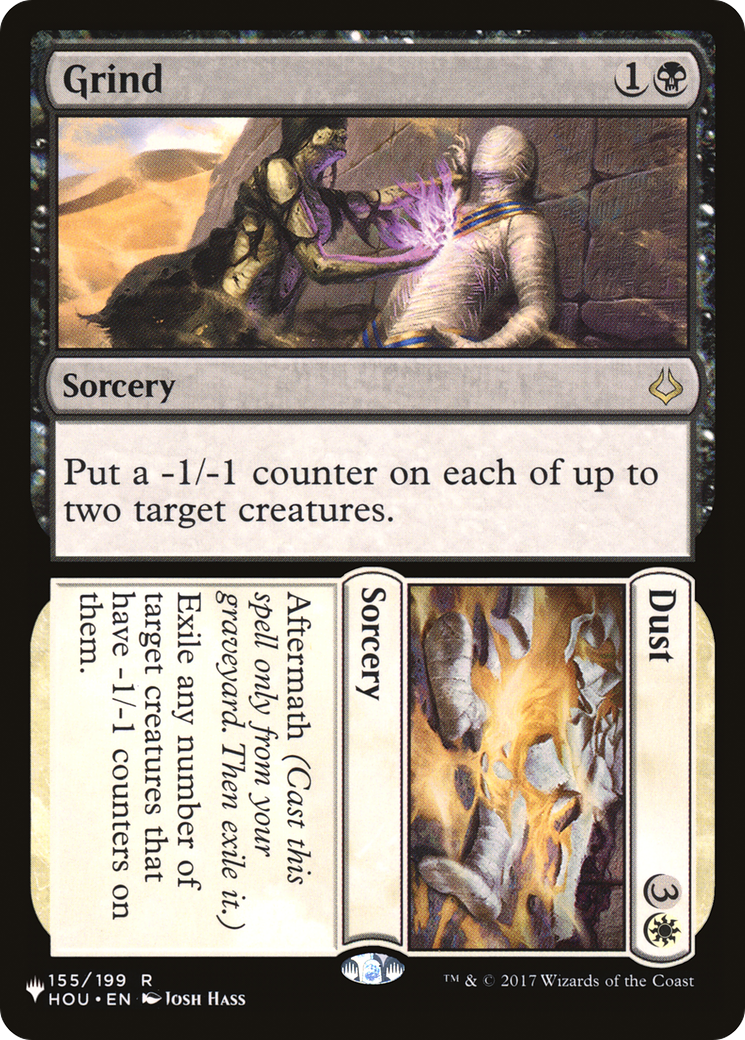 Grind // Dust (LIST-155/199) [Mystery Booster] The List MTG Single Wizards of the Coast