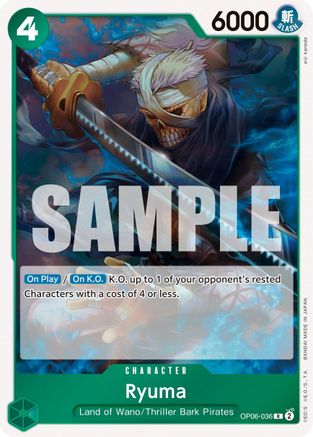 Ryuma (OP06-036) [Wings of the Captain] Foil One Piece Single Bandai