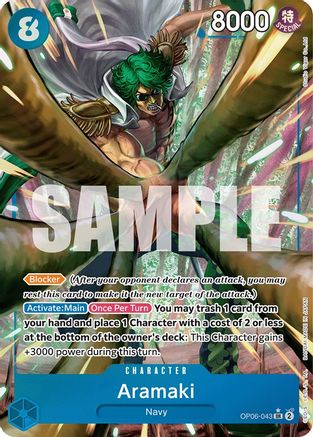 Aramaki (Alternate Art) (OP06-043) [Wings of the Captain] Foil One Piece Single Bandai