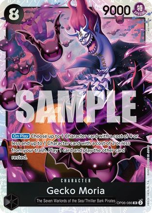 Gecko Moria (086) (OP06-086) [Wings of the Captain] Foil One Piece Single Bandai