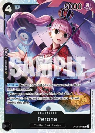 Perona (093) (OP06-093) [Wings of the Captain] Foil One Piece Single Bandai