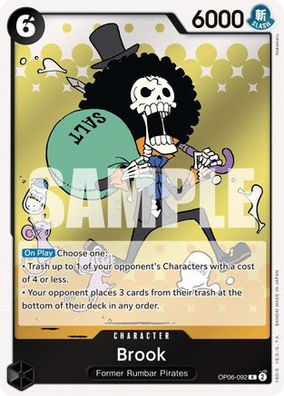 Brook (OP06-092) [Wings of the Captain] Foil One Piece Single Bandai