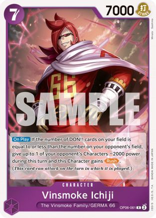 Vinsmoke Ichiji (061) (OP06-061) [Wings of the Captain] Foil One Piece Single Bandai