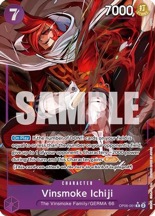 Vinsmoke Ichiji (061) (Alternate Art) (OP06-061) [Wings of the Captain] Foil One Piece Single Bandai