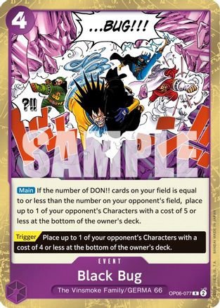 Black Bug (OP06-077) [Wings of the Captain] Foil One Piece Single Bandai